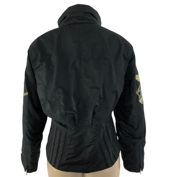 Rare Vintage Obermeyer Floral Embroidered Ski Snow Puffer Jacket Womens Size 12 - Picture 8 of 16